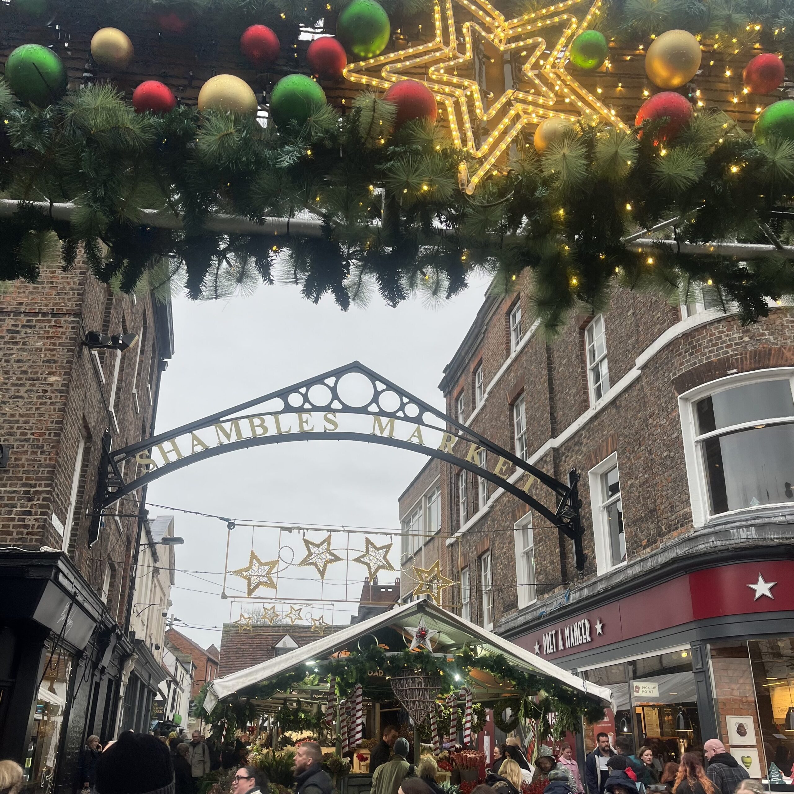  Shambles Market in York. 