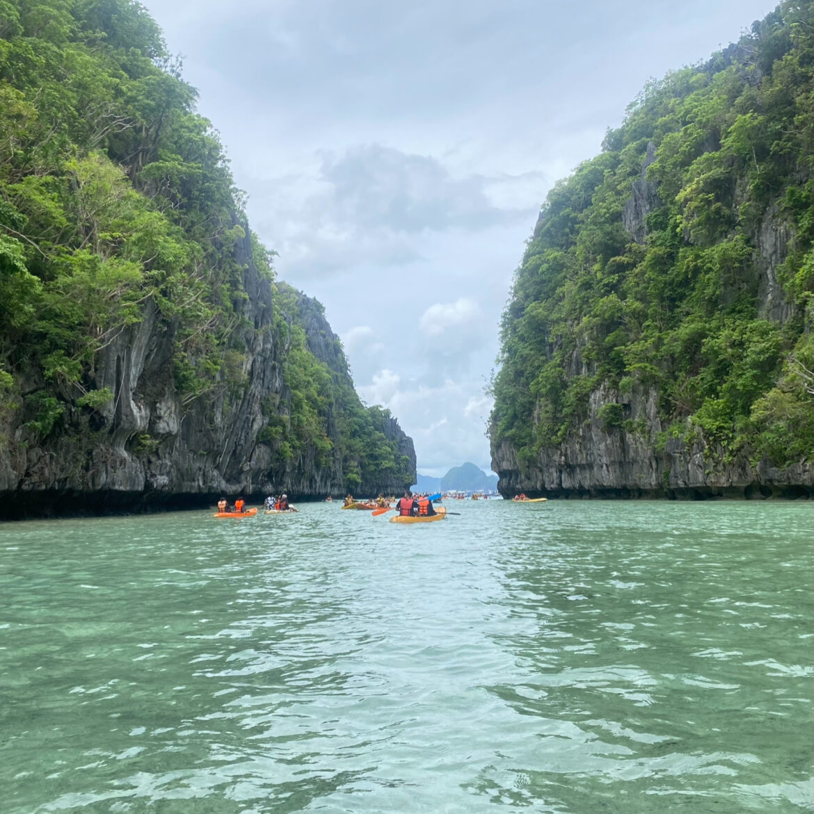 I travelled to the Philippines for six weeks in the summer- this was me island hopping in El Nido. 