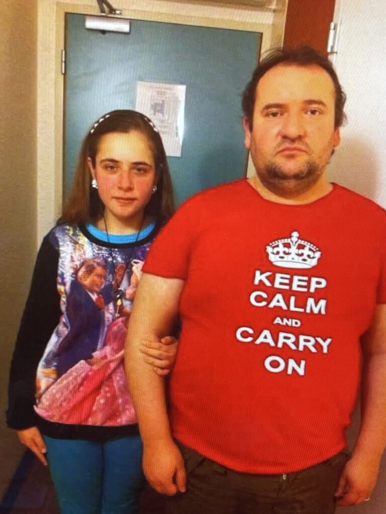 On my 15th birthday with dad.